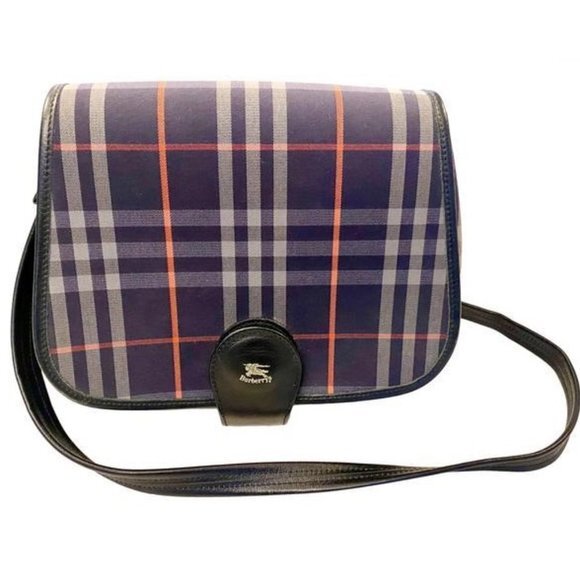 Burberry’s vintage blue nova check handbag flap - Picture 1 of 16